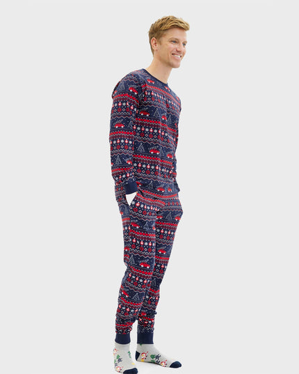 Pyjamas de Noël pour hommes - Retour à la maison pour les fêtes