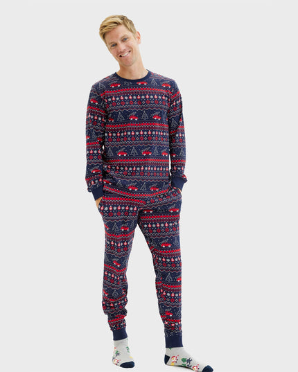 Pyjamas de Noël pour hommes - Retour à la maison pour les fêtes