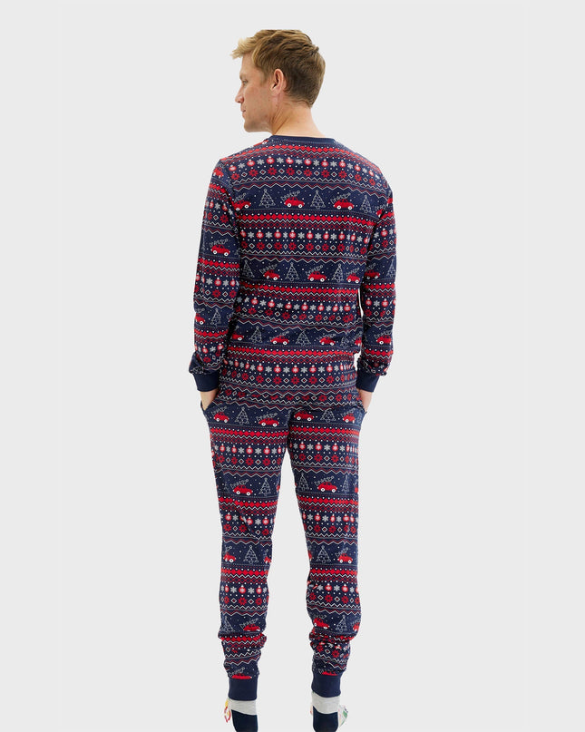 Pyjamas de Noël pour hommes - Retour à la maison pour les fêtes