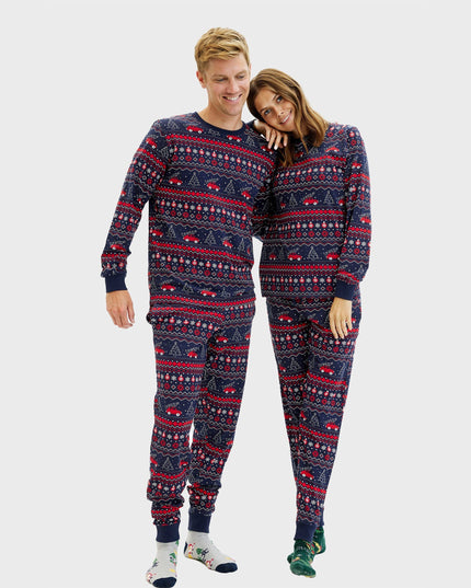 Pyjamas de Noël pour hommes - Retour à la maison pour les fêtes