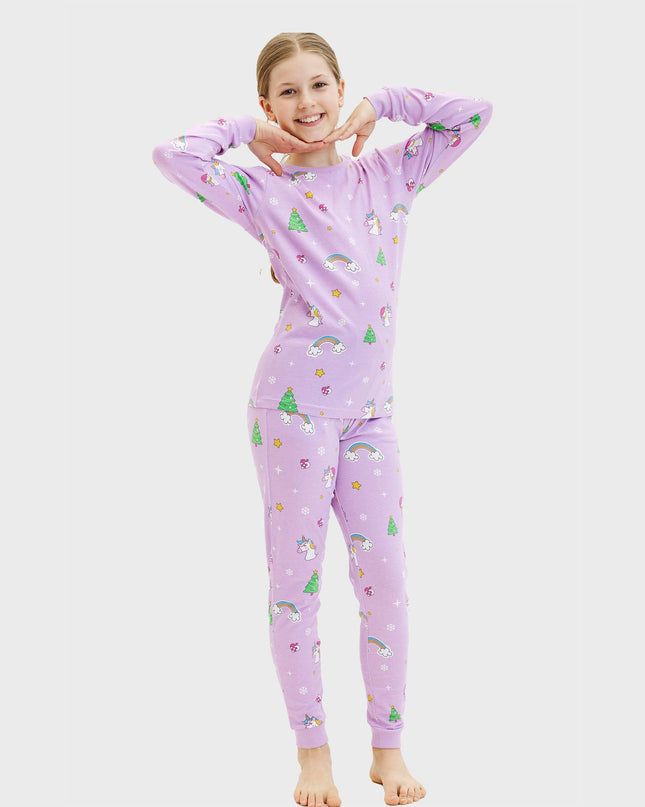 Pyjamas de Noël licorne pour enfants