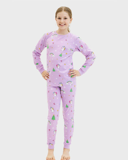 Pyjamas de Noël licorne pour enfants