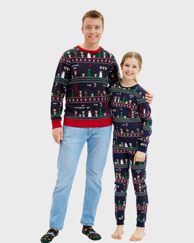 Pyjamas de Noël vintage pour gamers (femmes)