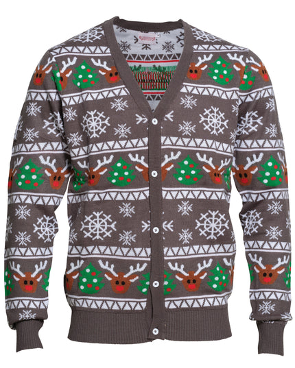 Gilet de Noël gris joyeux - Meilleures ventes