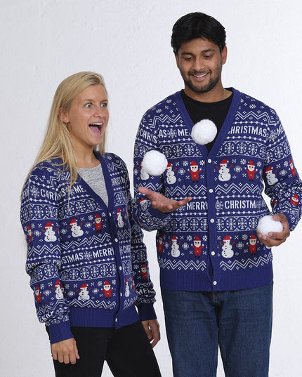 Lively Christmas Cardigan - Unisex Holiday Fashion
