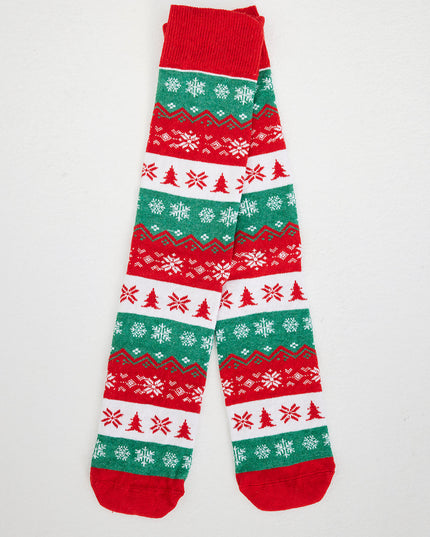 Chaussettes de Noël rouges et vertes