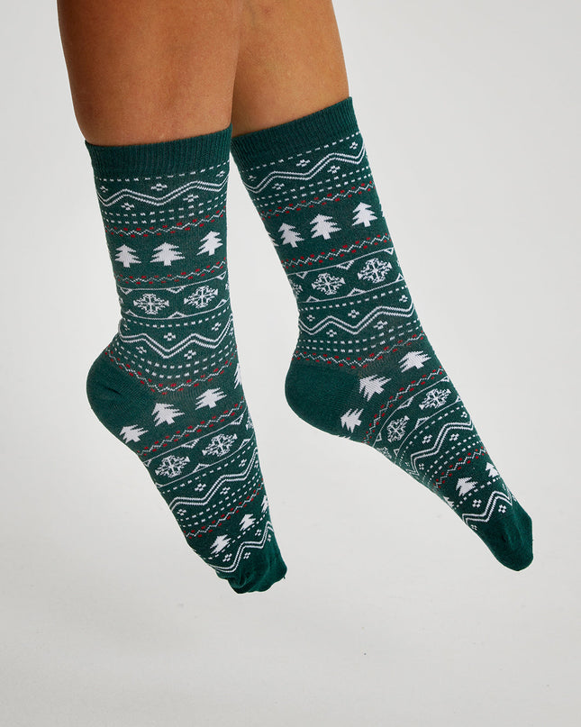 Chaussettes de Noël vertes - Le cadeau idéal pour les fêtes