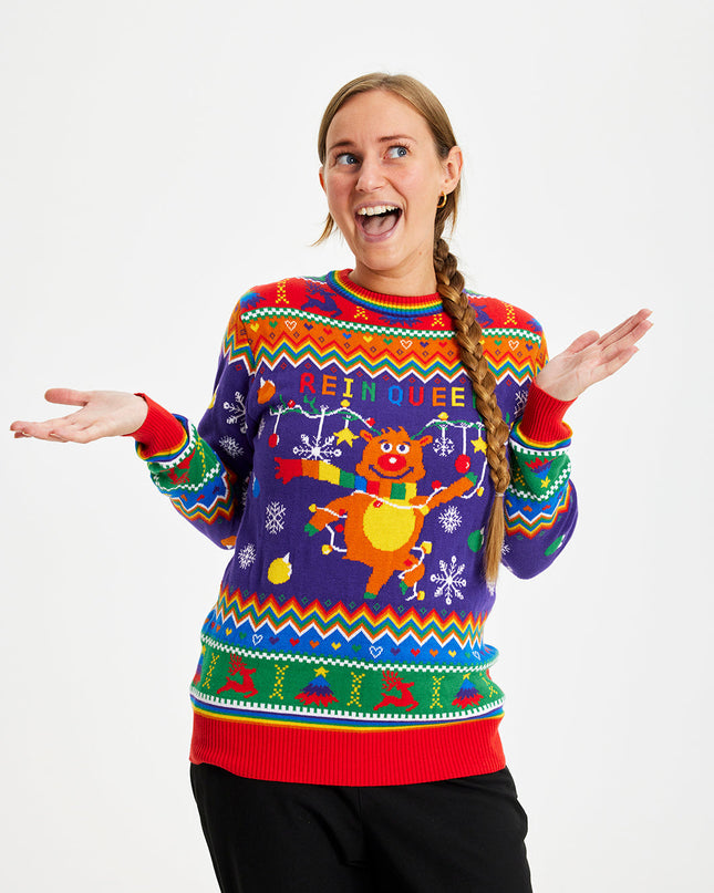 Pull de Noël Reinqueer pour femmes - Meilleures ventes