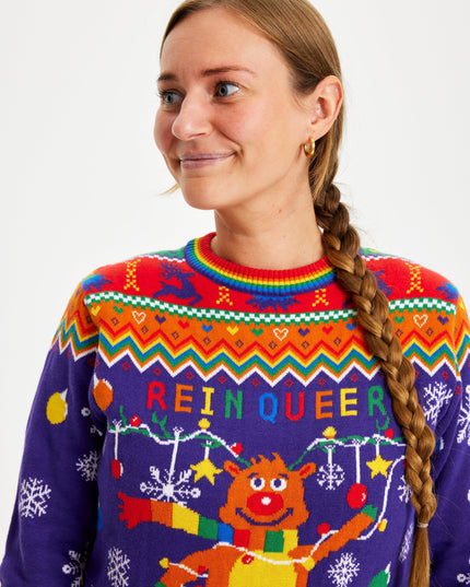 Pull de Noël Reinqueer pour femmes - Meilleures ventes