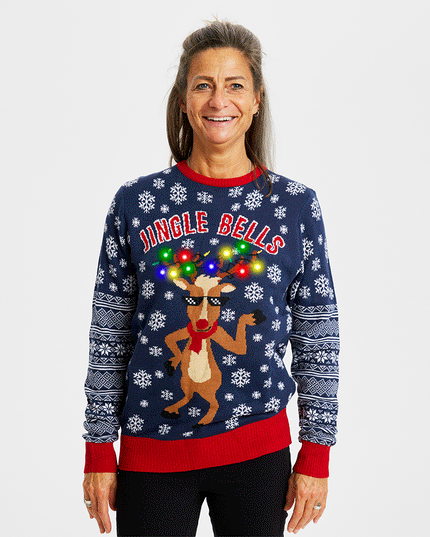 Pull de Noël Jingle Bells pour femmes