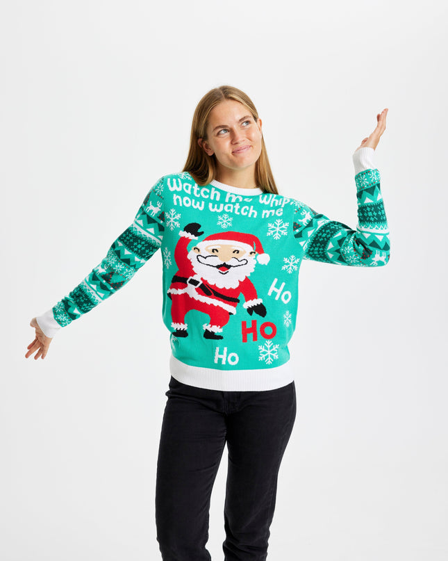 Pull de Noël « Regarde-moi fouetter » pour femme - Choix populaire