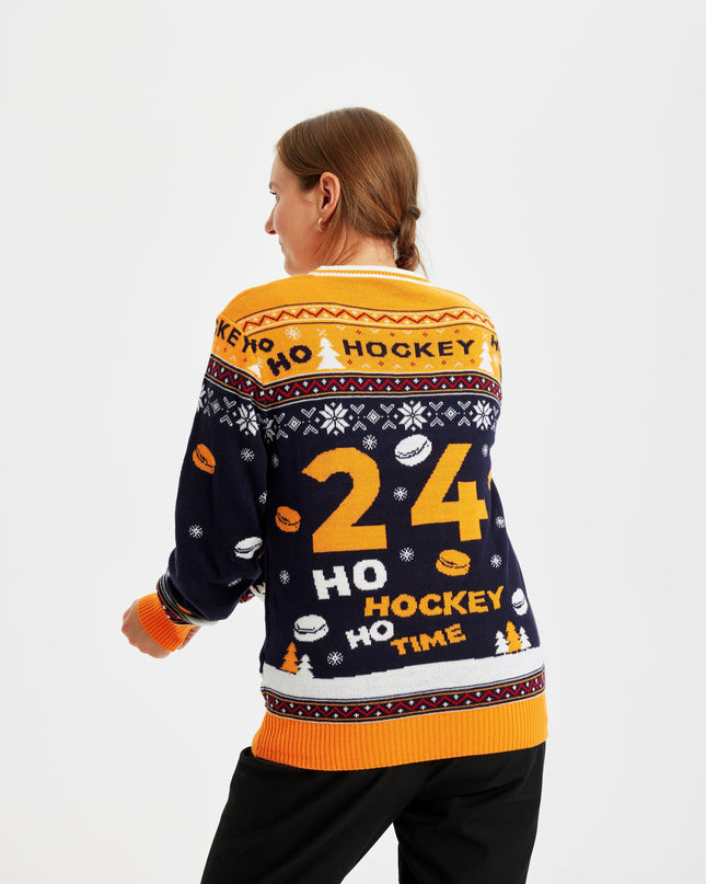 Pull de Noël de hockey en édition limitée - Style femme