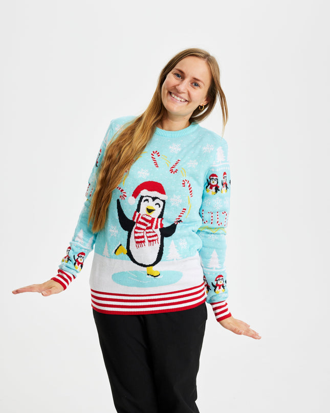 Pull de Noël LED Pingos - Femme