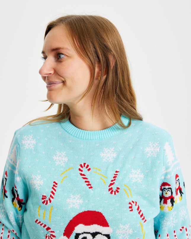 Pull de Noël LED Pingos - Femme