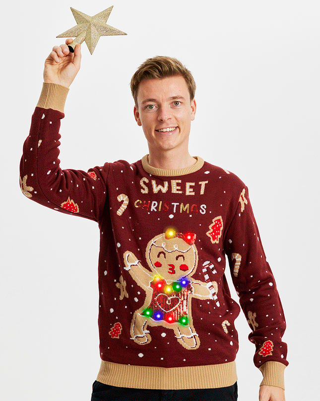 Pull mignon à motif de biscuits - Homme