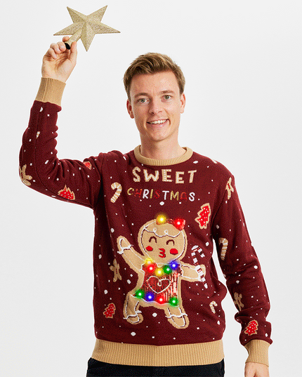 Pull mignon à motif de biscuits - Homme