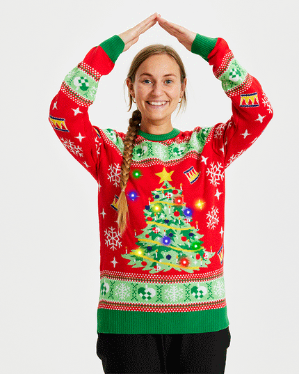 Pull de Noël lumineux Ingeb pour femme -
