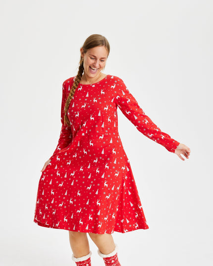 Robe rouge de fête pour enfants