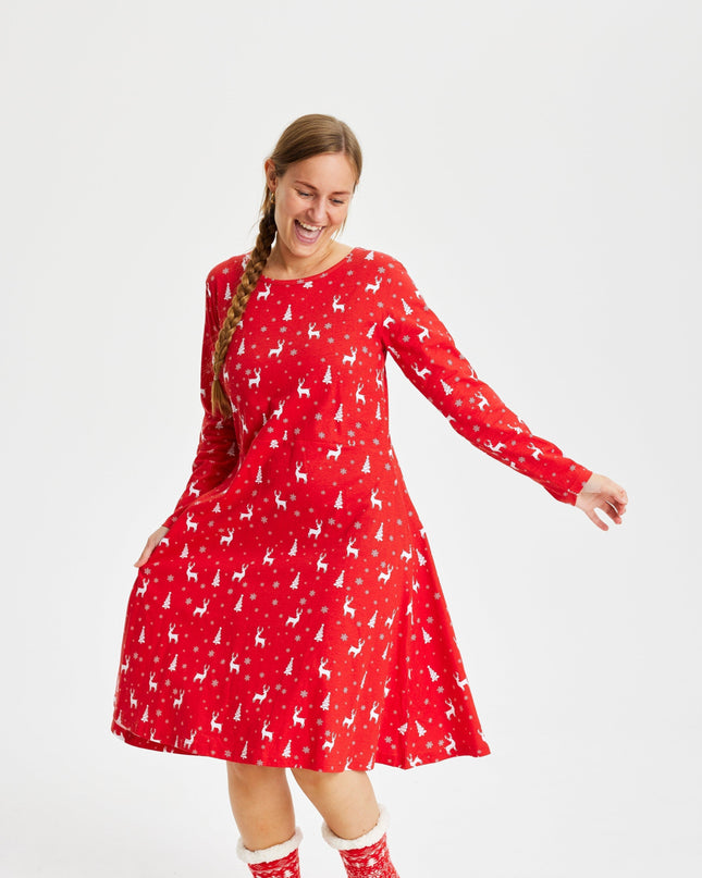 Robe rouge de fête pour enfants