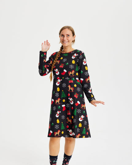 Robe de Noël noire pour enfants