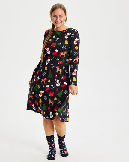 Robe de Noël noire pour enfants