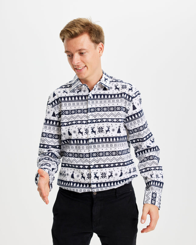 Chemise de Noël modèle hiver pour un style saisonnier