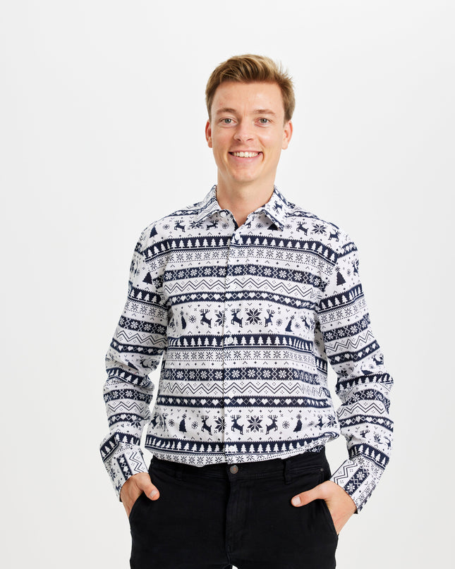 Chemise de Noël modèle hiver pour un style saisonnier