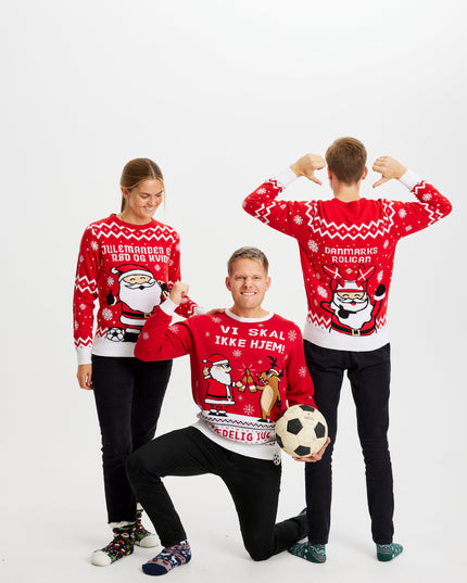 Pull de Noël « On ne rentre pas à la maison » pour hommes