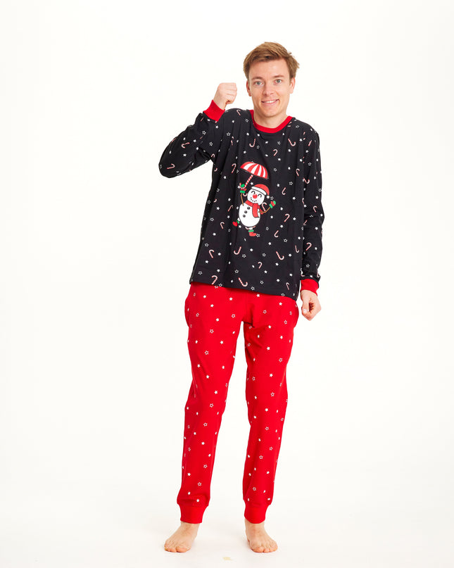 Pyjama de Noël bonhomme de neige volant pour hommes