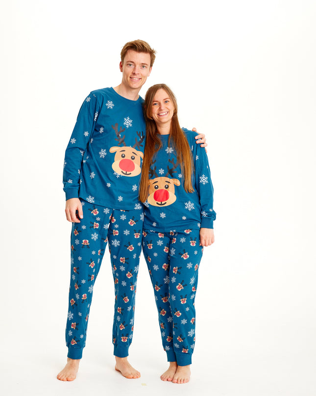 Pyjama de Noël Rudolf Blue - Homme