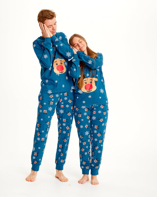 Pyjama de Noël Rudolf Blue - Homme