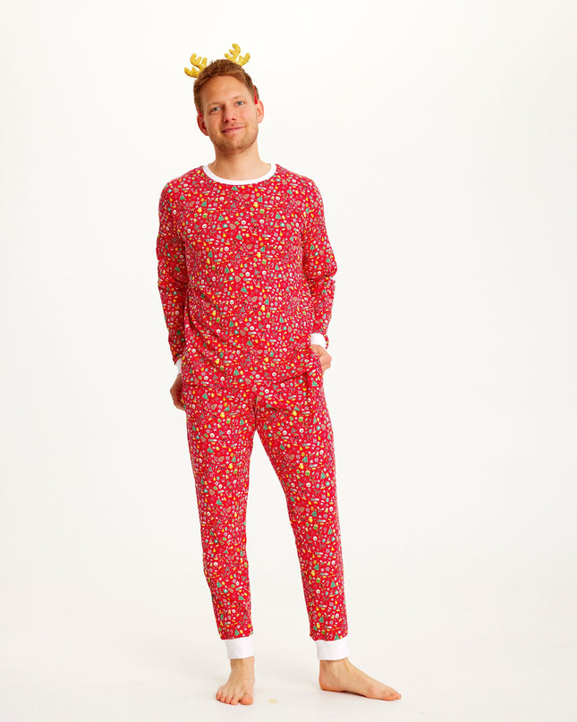 Pyjamas de Noël rouges extravagants pour hommes - Meilleures ventes