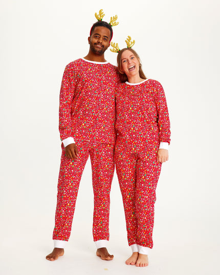 Pyjamas de Noël rouges extravagants pour femmes