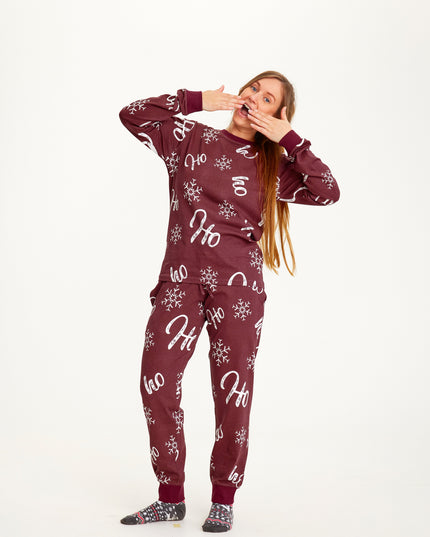 Pyjama de Noël HO HO HO - Femme