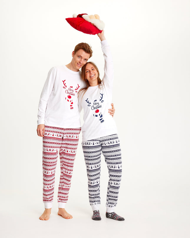 Pyjamas de Noël rouges mignons pour hommes, pour une ambiance festive !