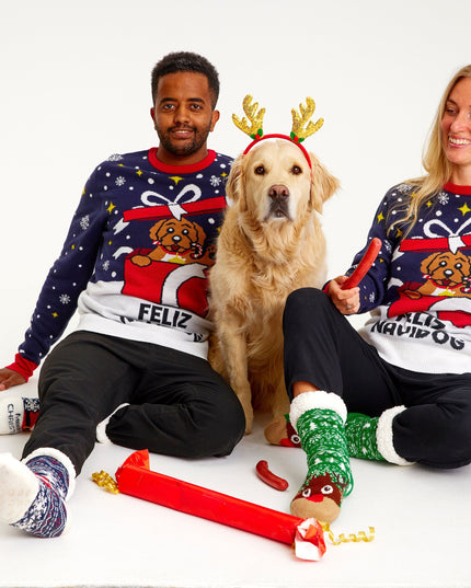 Pull de Noël Feliz Navidog pour homme - Meilleures ventes