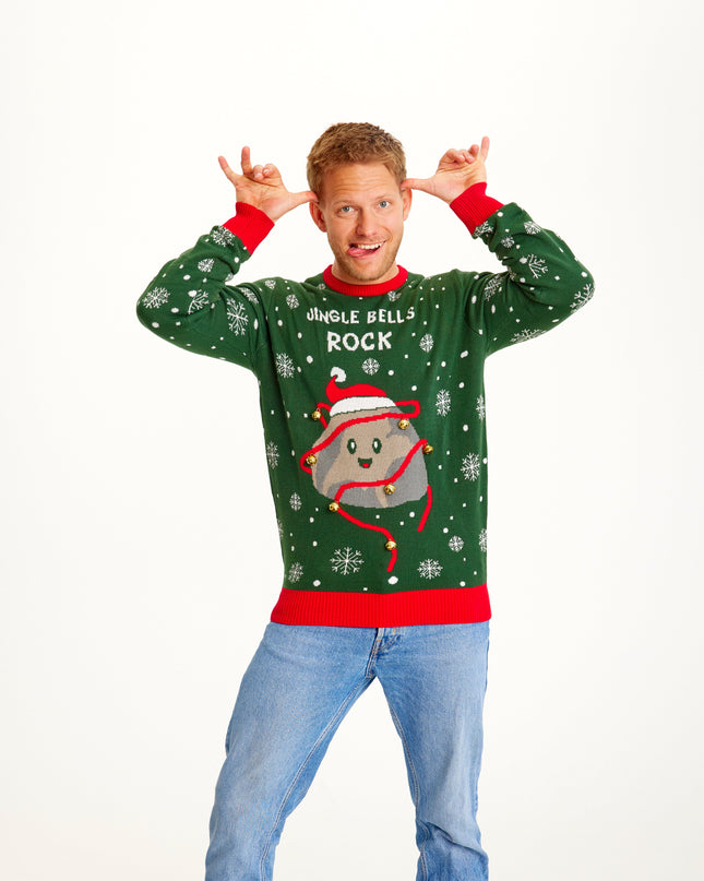 Pull de Noël Jingle Bells Rocks pour hommes