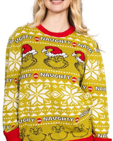 Pull de Noël moche du Grinch « vilain »