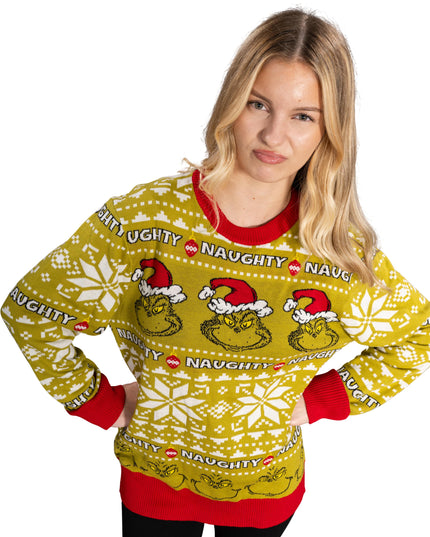 Pull de Noël moche du Grinch « vilain »
