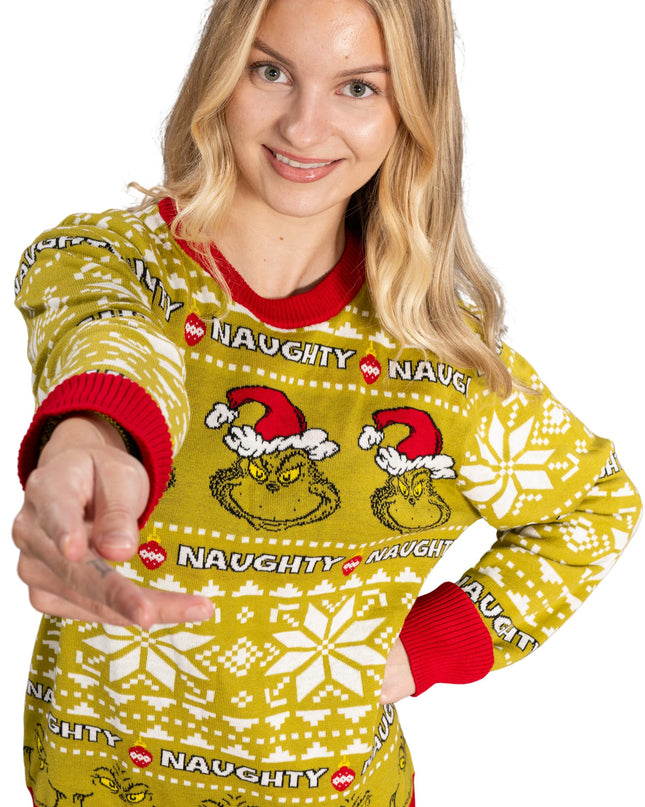 Pull de Noël moche du Grinch « vilain »