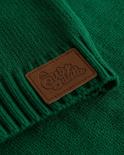 Pull de Noël vert à motif de renne pour enfants