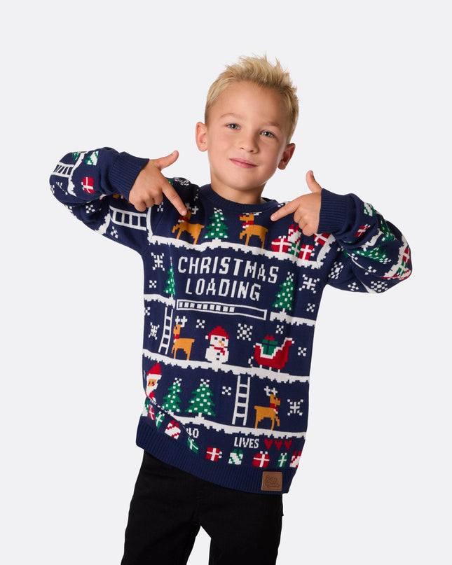 Pull de Noël rétro pour enfants
