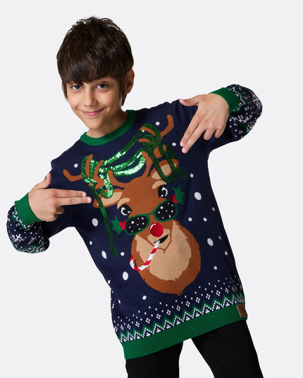 Pull de Noël Rudolph pour enfants