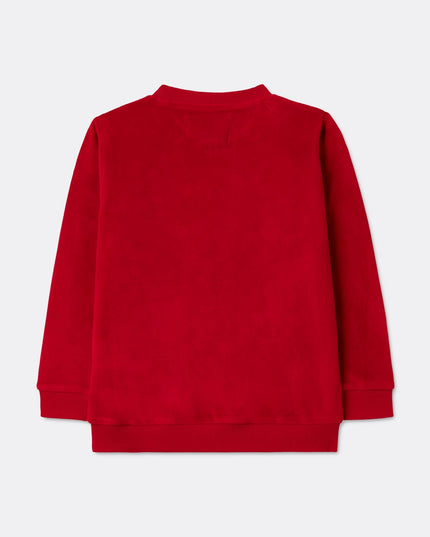 Pull de Noël pour enfants avec un renne rouge