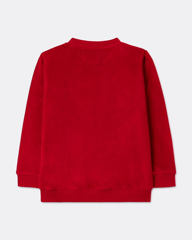 Pull de Noël pour enfants avec un renne rouge