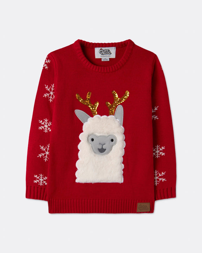 Pull de Noël Lama pour enfants