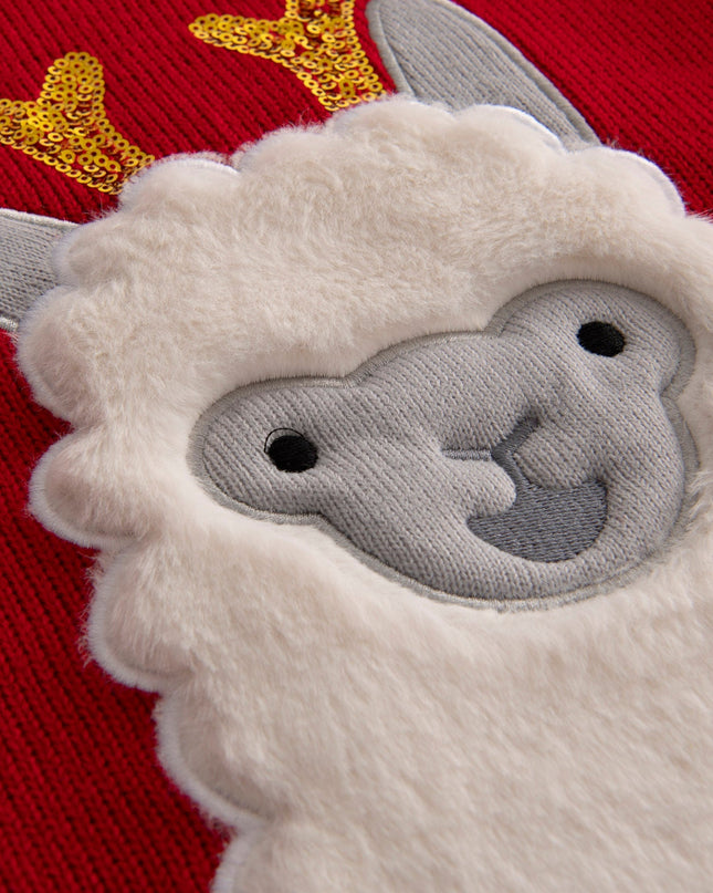 Pull de Noël Lama pour enfants