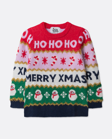 Pull de Noël rayé pour enfants