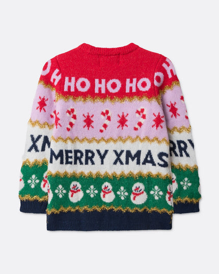 Pull de Noël rayé pour enfants