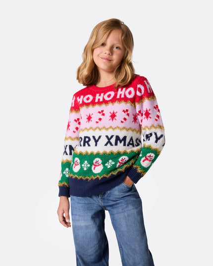 Pull de Noël rayé pour enfants